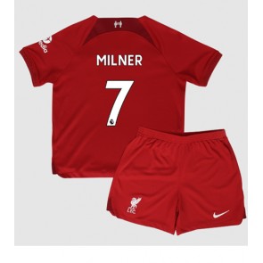 Liverpool James Milner #7 babykläder Hemmatröja barn 2022-23 Korta ärmar (+ Korta byxor)